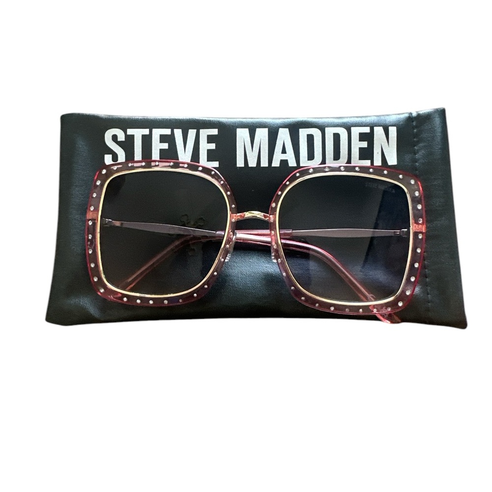 Steve Madden Pink Square Sunglasses